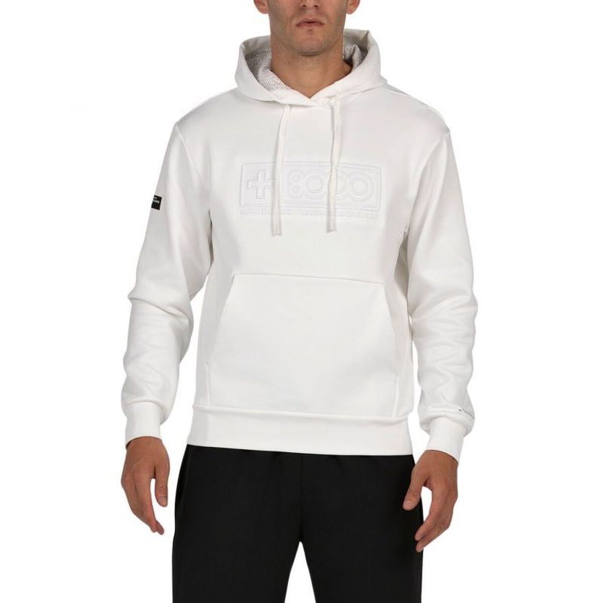 Sudadera con Capucha Hombre +8000 Esnou Blanco