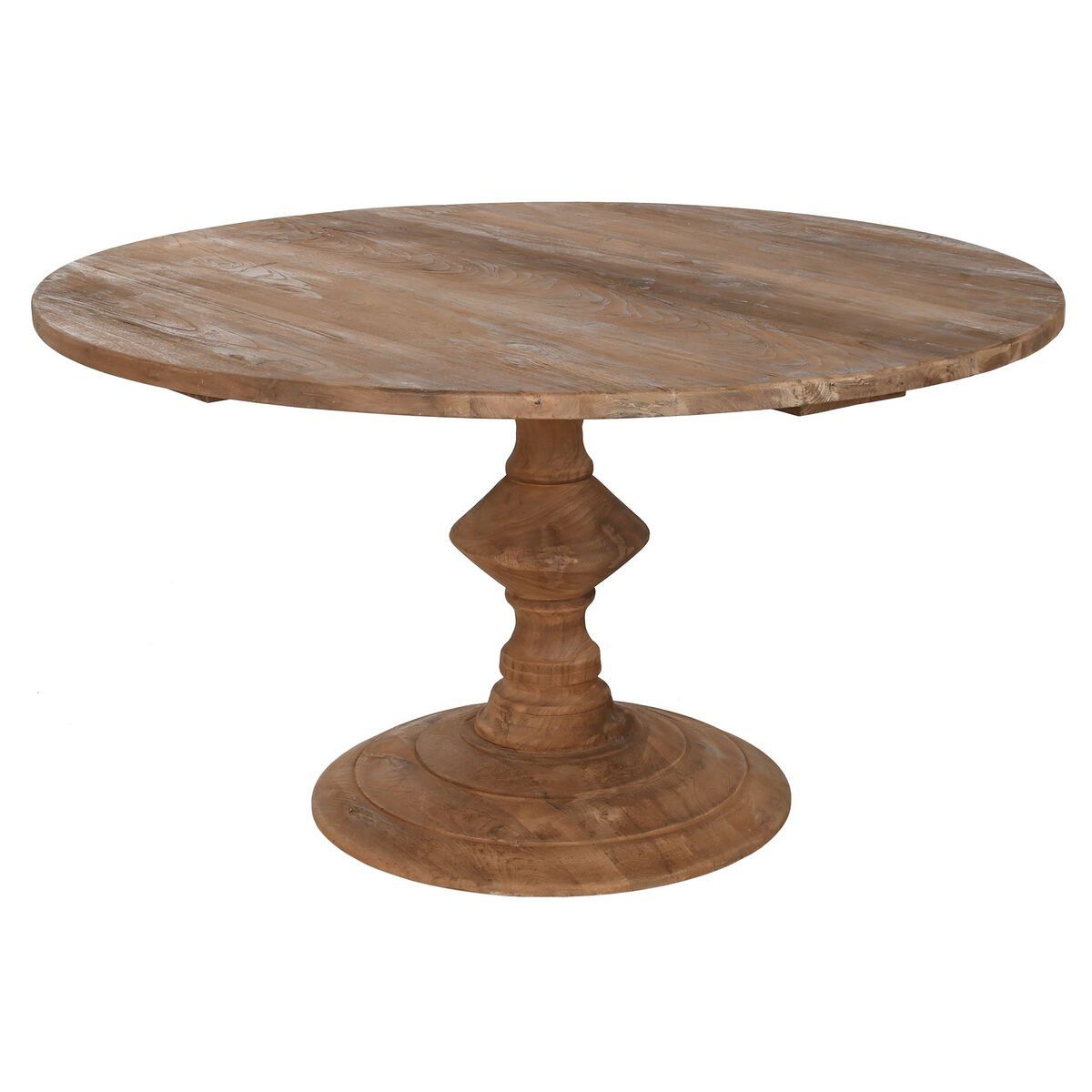 Mesa de Comedor Home ESPRIT Natural madera de teca 140 x 140 x 75 cm