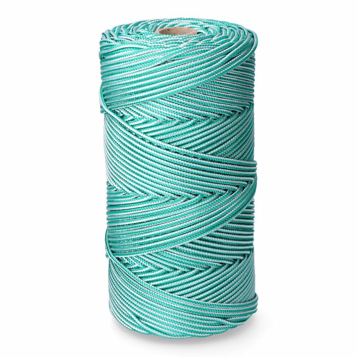 Cordón EDM 87914 Blanco Verde Polipropileno 5 mm x 200 m Trenzado