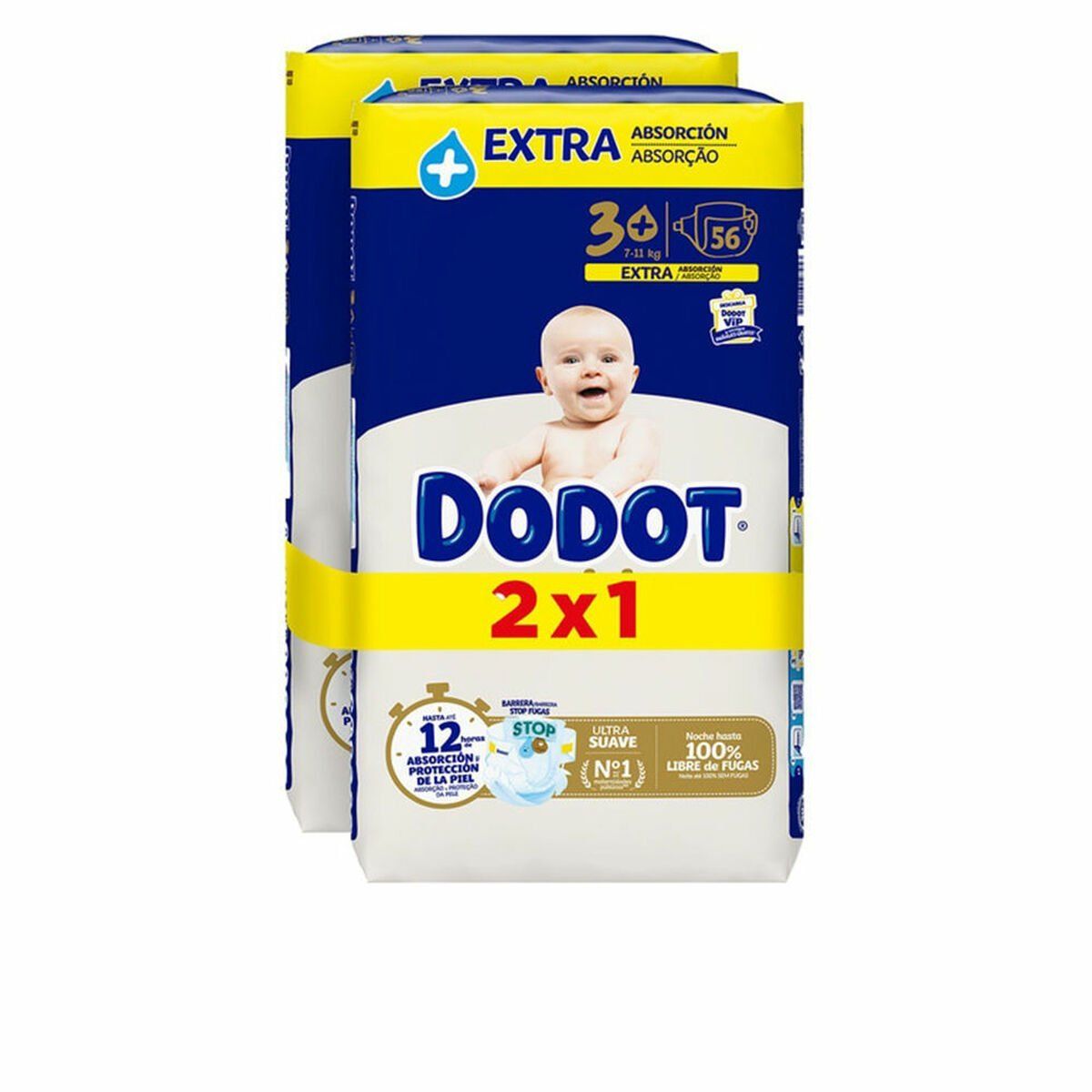 Pañales Desechables Dodot Sensitive Extra 3 6-10 kg (112 Unidades)