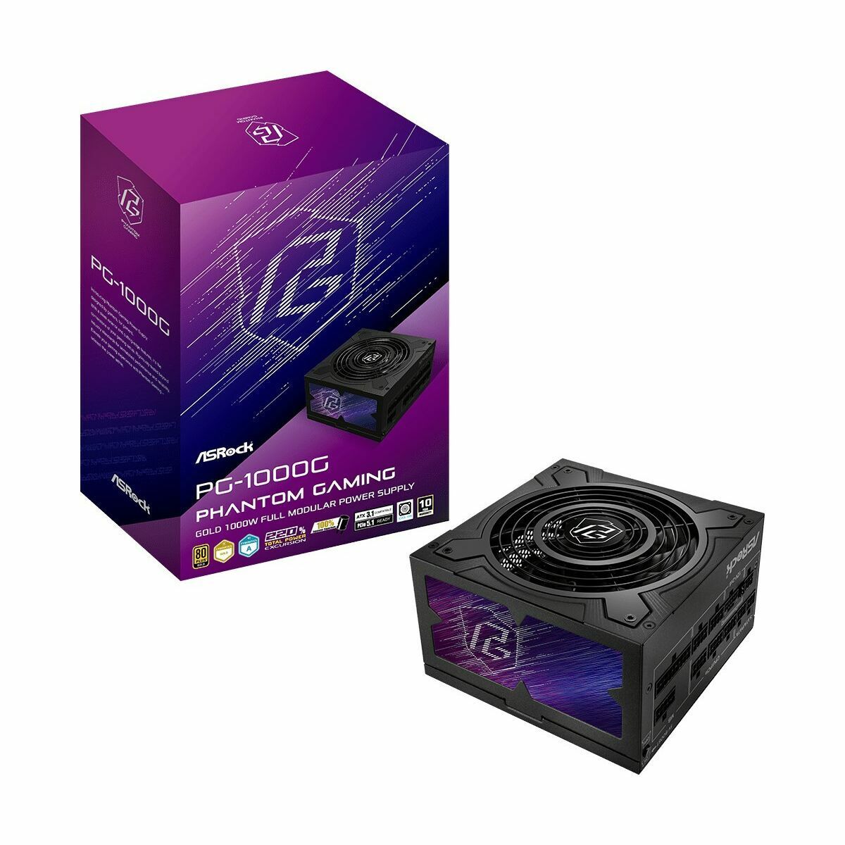 Fuente de Alimentación ASRock 90-UXP100-GFEAAB 1000 W 80 Plus Gold