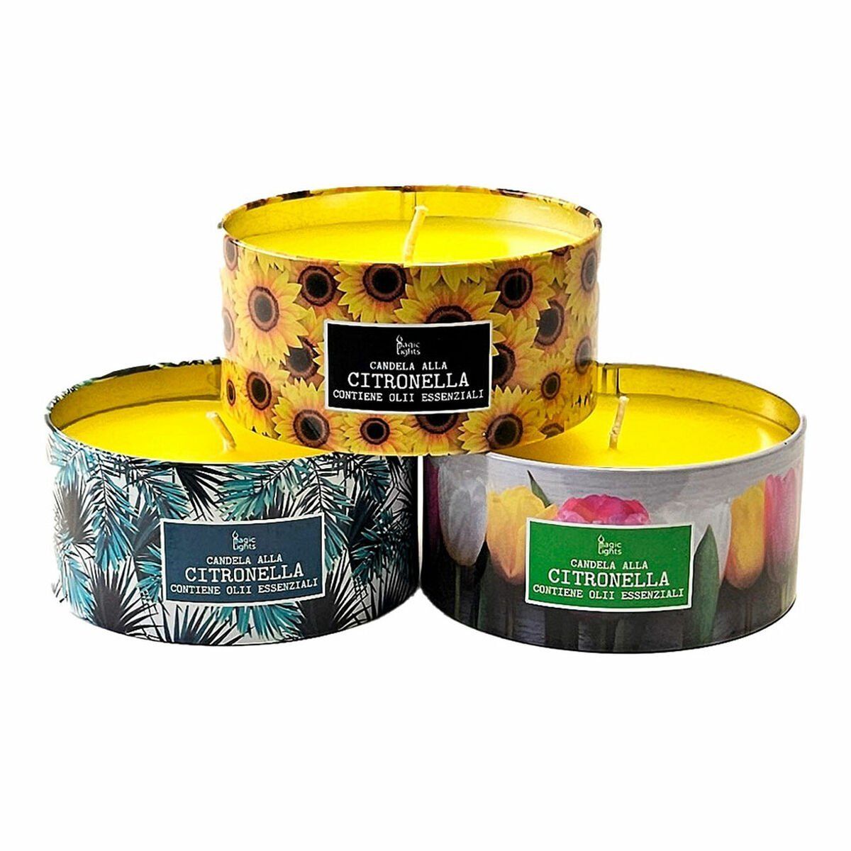 Ahuyentador Magic Lights Fantasía 100 g 9,5 x 9,5 x 4,5 cm Citronela
