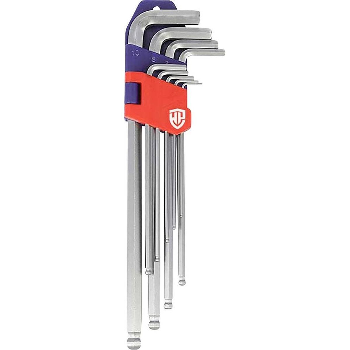Juego de Llaves Allen Workpro 1,5, 2, 2,5, 3, 4, 5, 6, 8, 10 mm Bola 9 Piezas (9 Unidades)