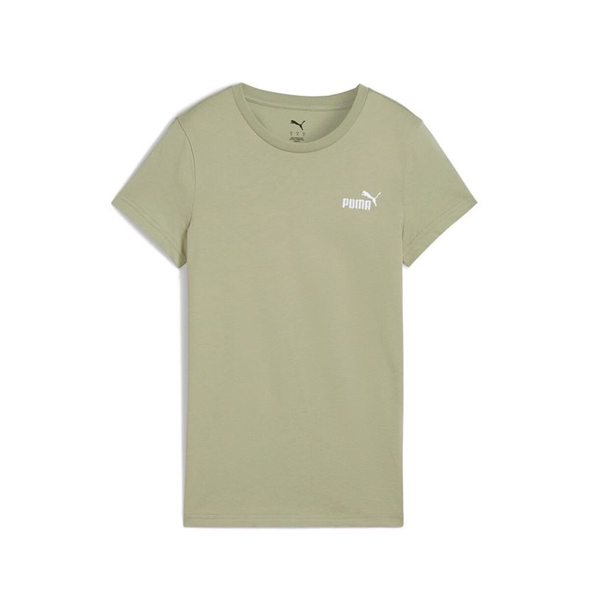 Camiseta de Manga Corta Mujer Puma Essentials Small Oliva