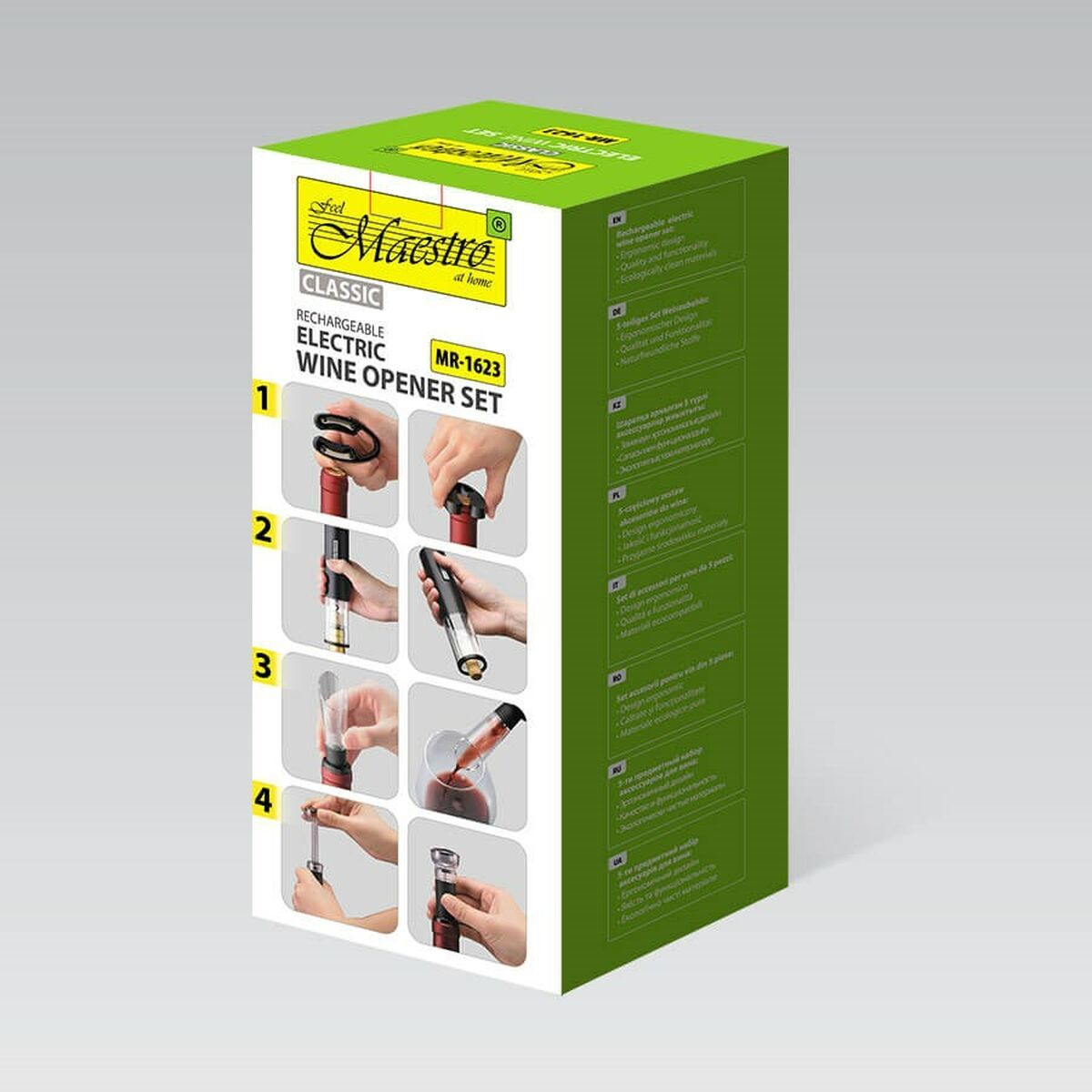 Juego de Cuchillos de Cocina y Soporte Feel Maestro MR-1623