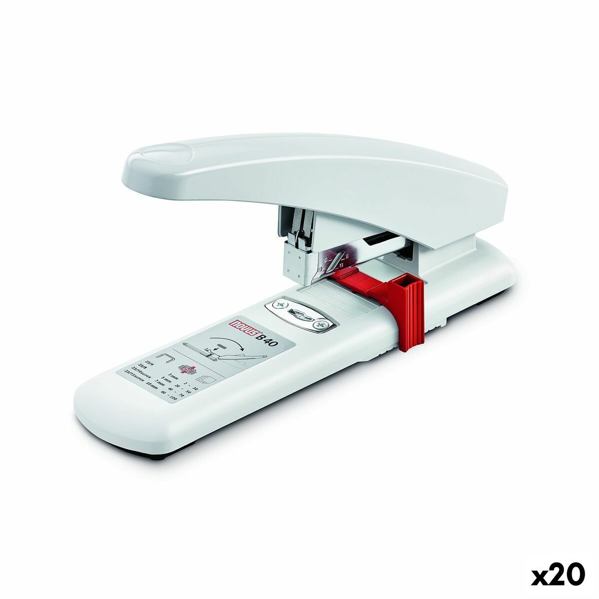 Grapadora Novus B40 Gris (20 Unidades)