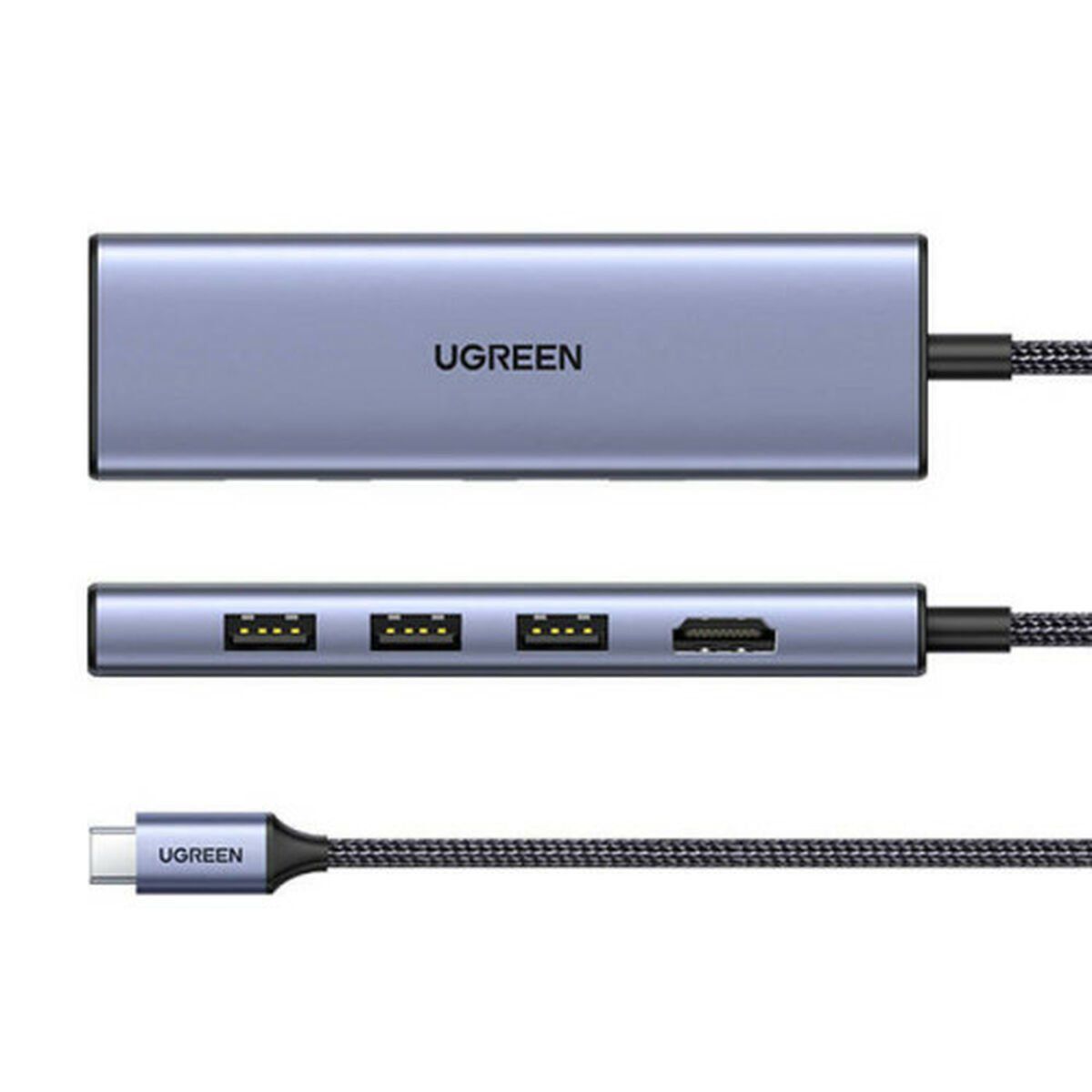 Cable USB a Lightning Ugreen 20956A Plateado