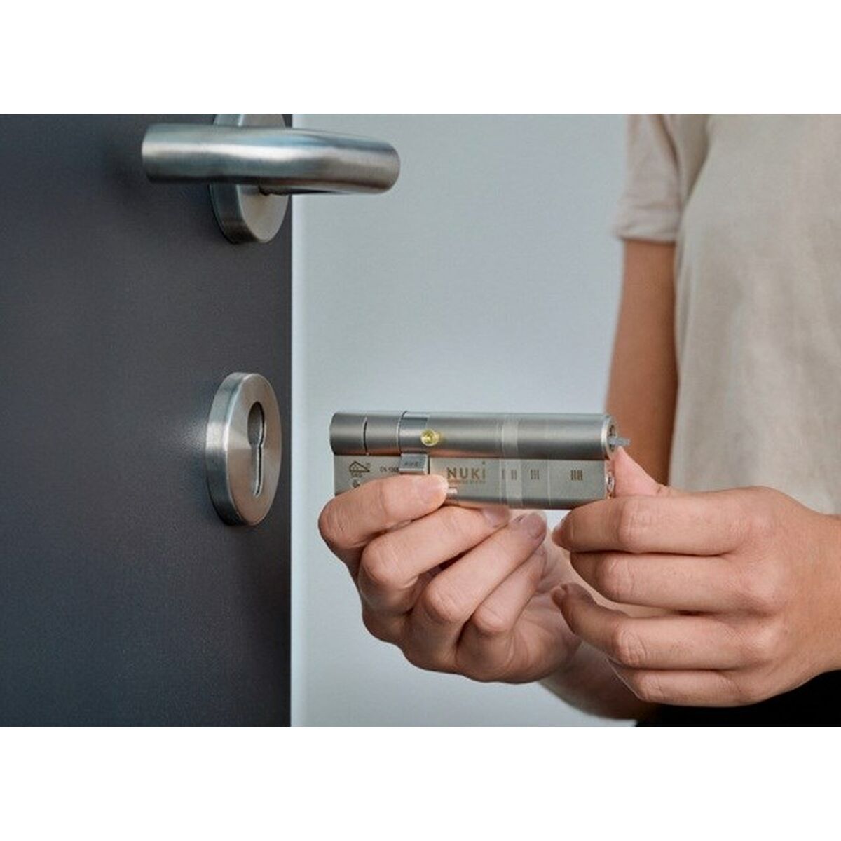 Cerradura de embutir Nuki Acero Inoxidable