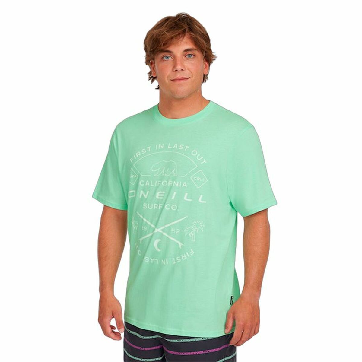Camiseta de Manga Corta Hombre O'Neill Borussia Aguamarina