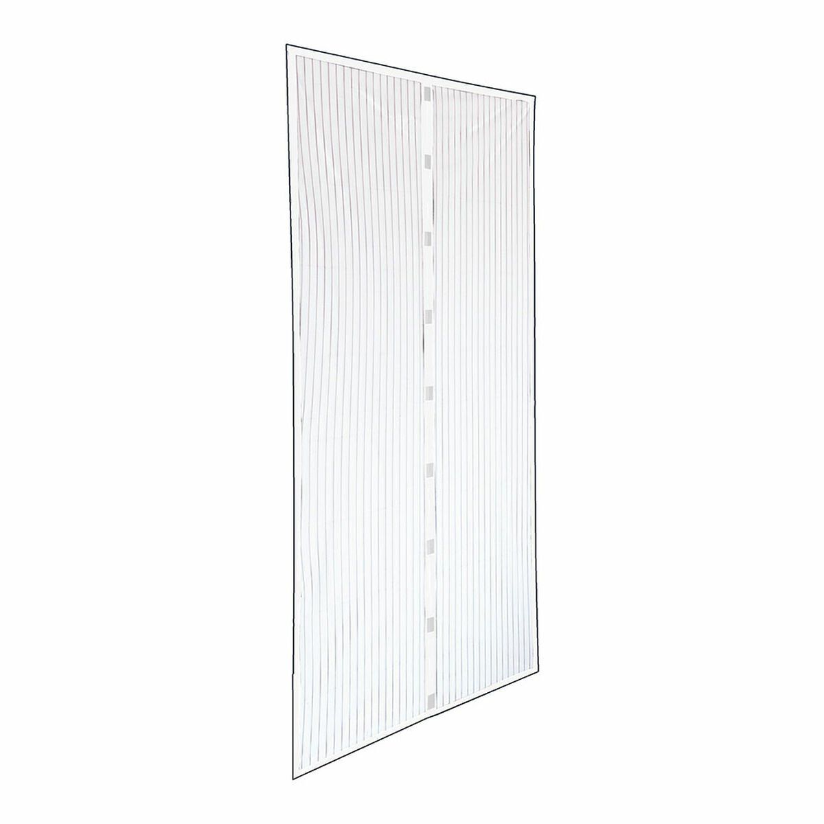 Cortina Mosquitera IRS Blanco 140 x 240 cm Imán Puertas Magnética (2 Unidades)