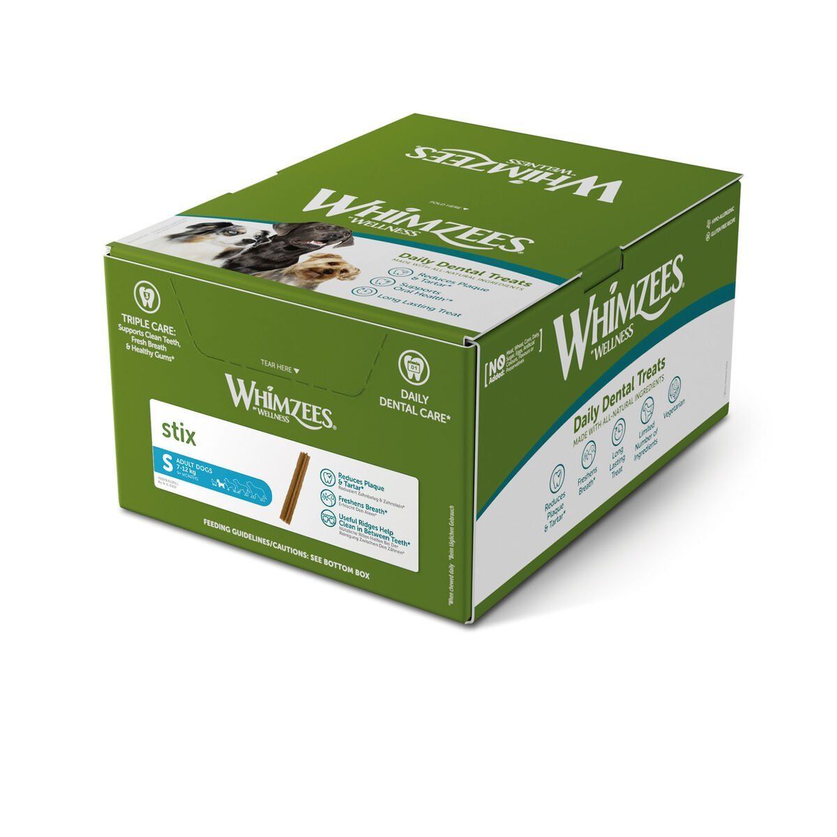 Golosina de Cuidado Dental Whimzees Stix (150 Unidades)