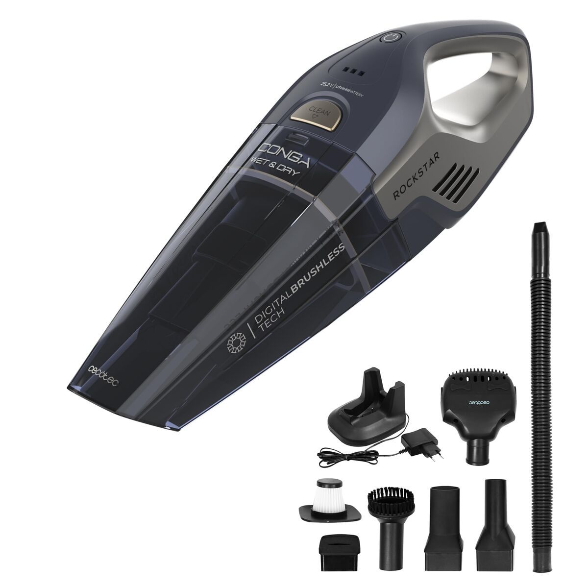 Aspiradora de Mano Cecotec Conga Rockstar Animal Hand 200 W