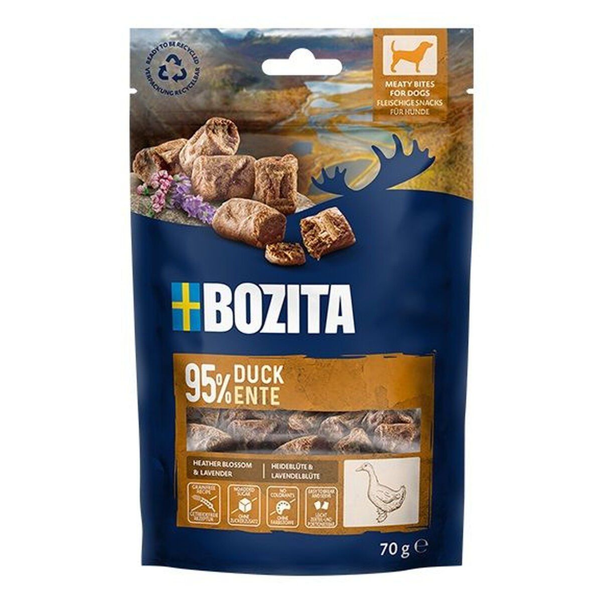 Snack para Perros Bozita Pato 70 g