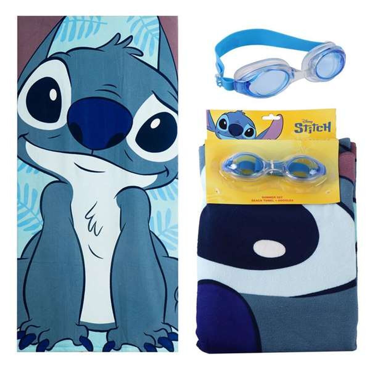 Toalla de Playa Stitch Azul