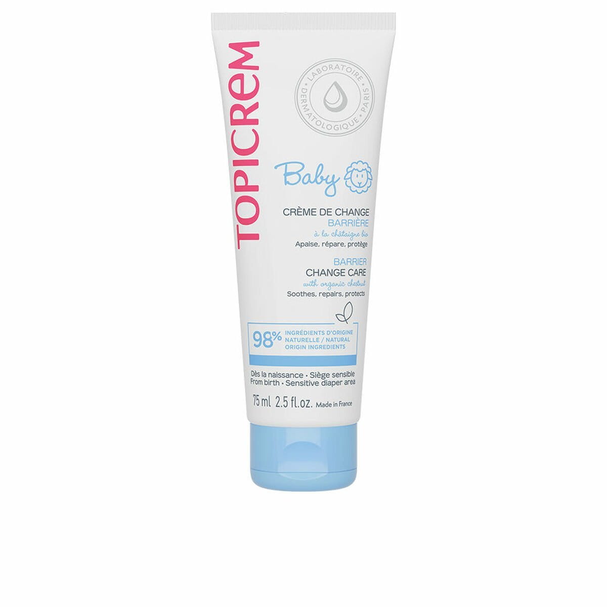 Crema Protectora de Pañal Topicrem BABY 75 ml