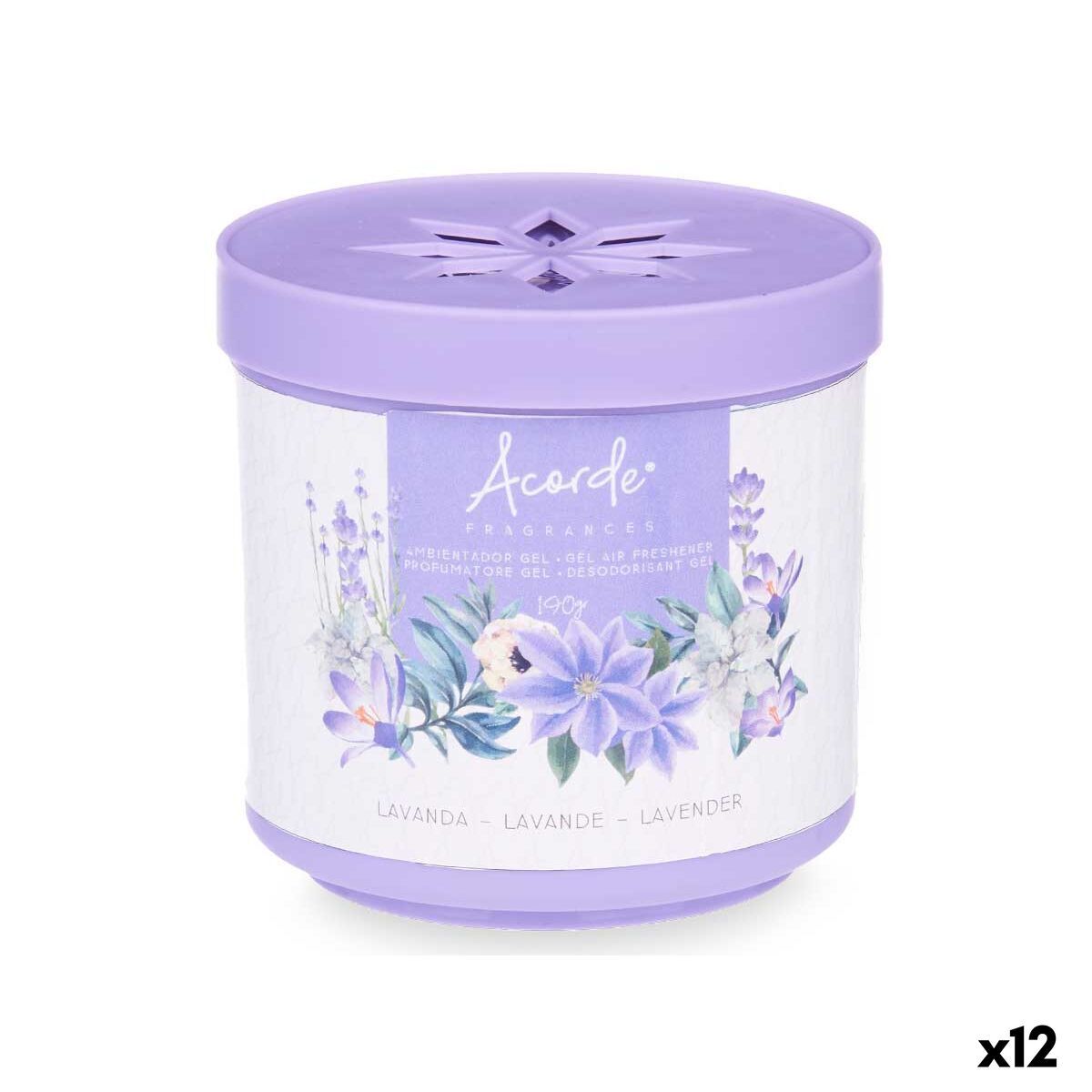 Ambientador Acorde Lavanda 190 g (12 Unidades)