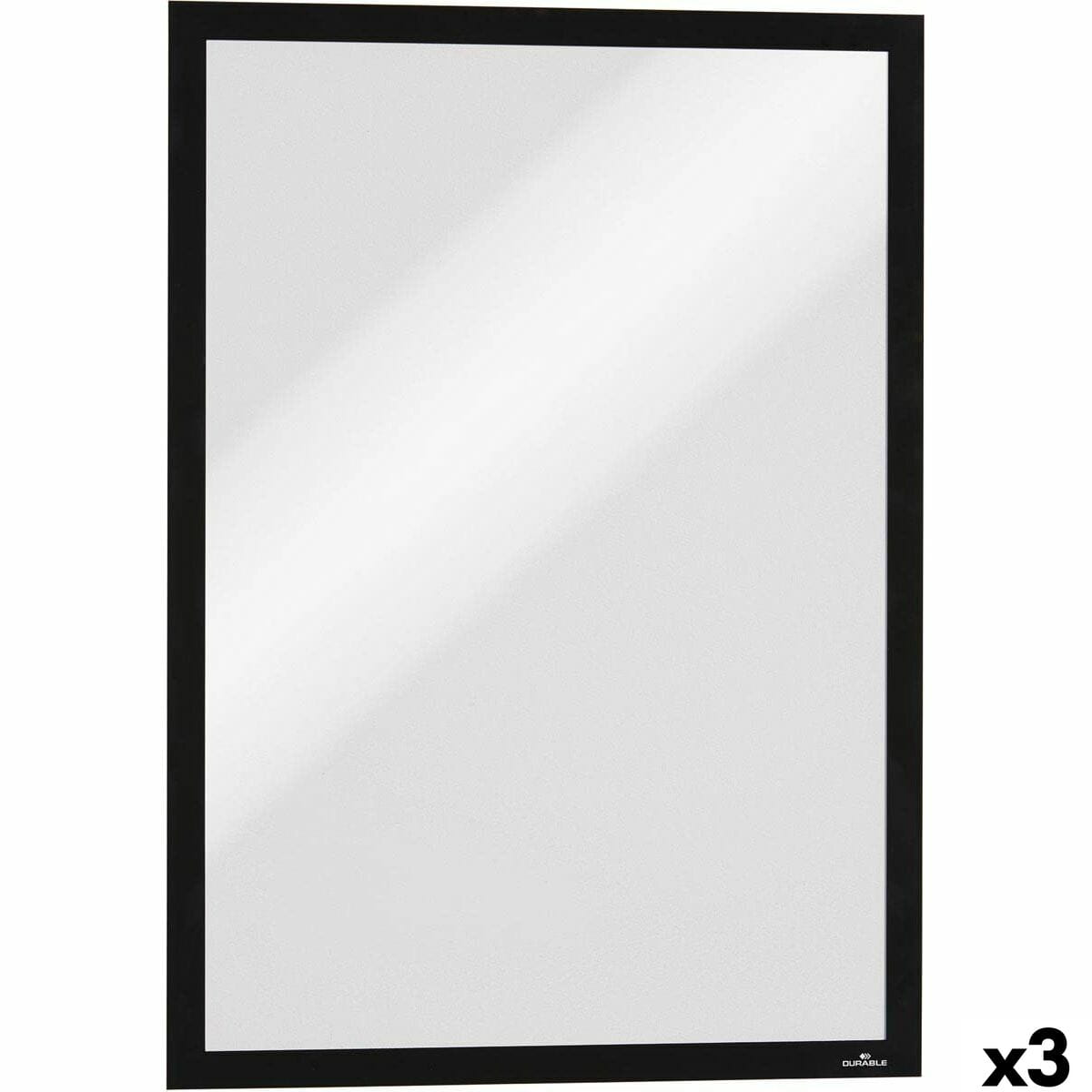 Marco Informativo Durable DURAFRAME MAGNETIC Negro 5 Piezas (3 Unidades)