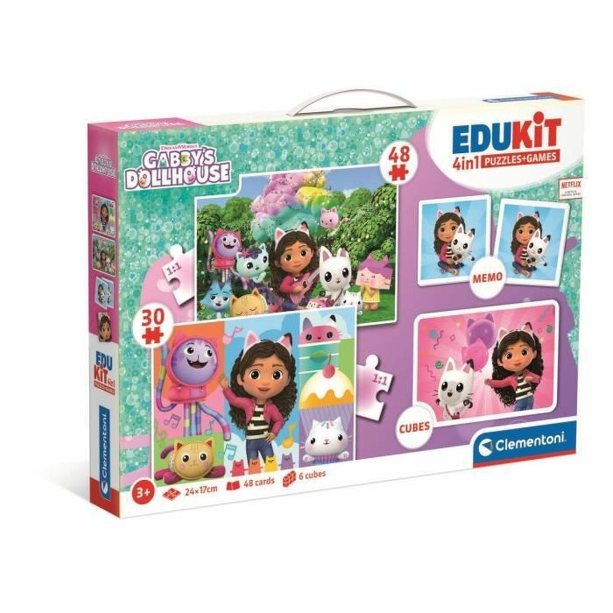 Juguete Interactivo para Bebés Clementoni Edukit 4 en 1 Gabby y la casa mágica