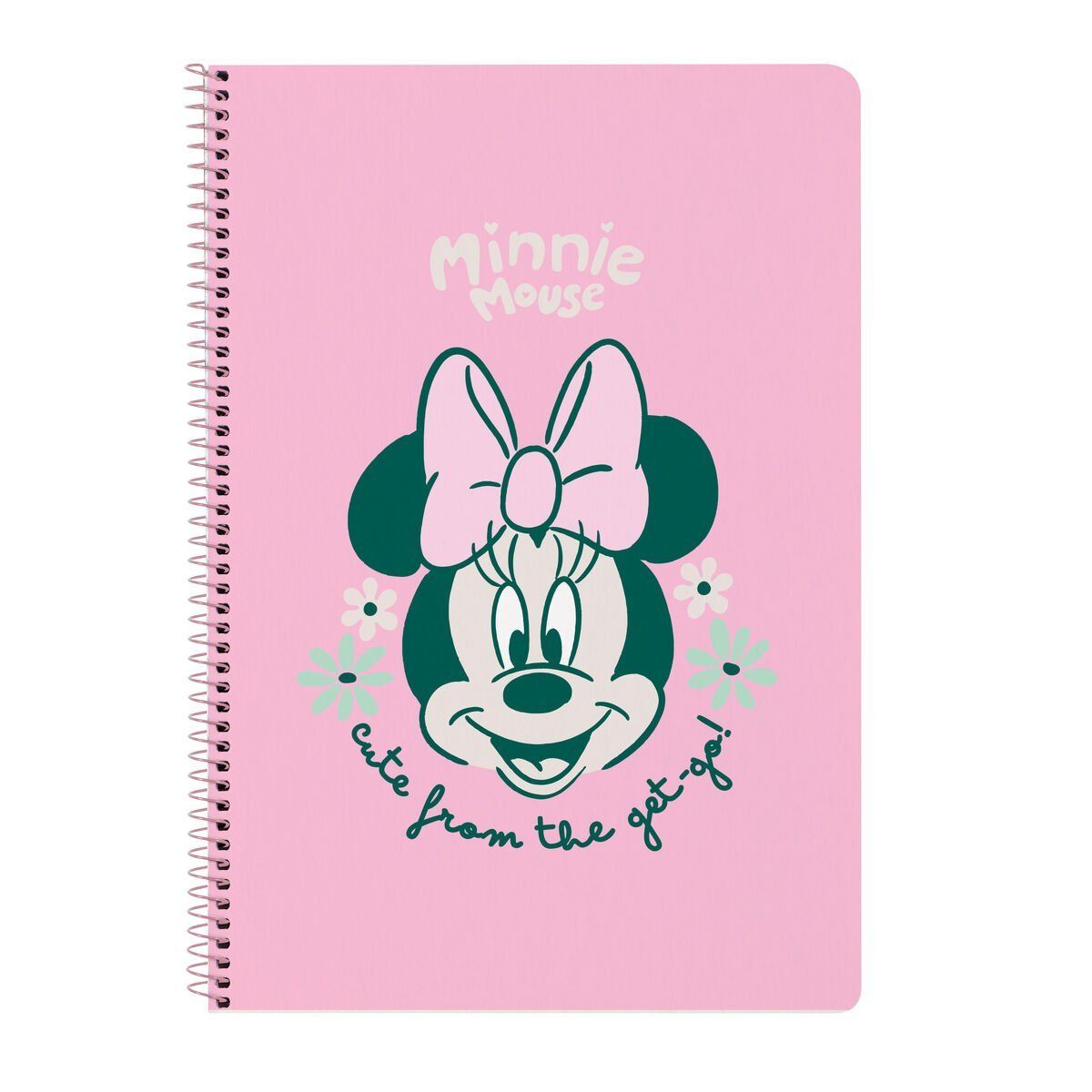 Carpeta de anillas Minnie Mouse Minty Rosa A4 21.5 x 31 x 1 cm