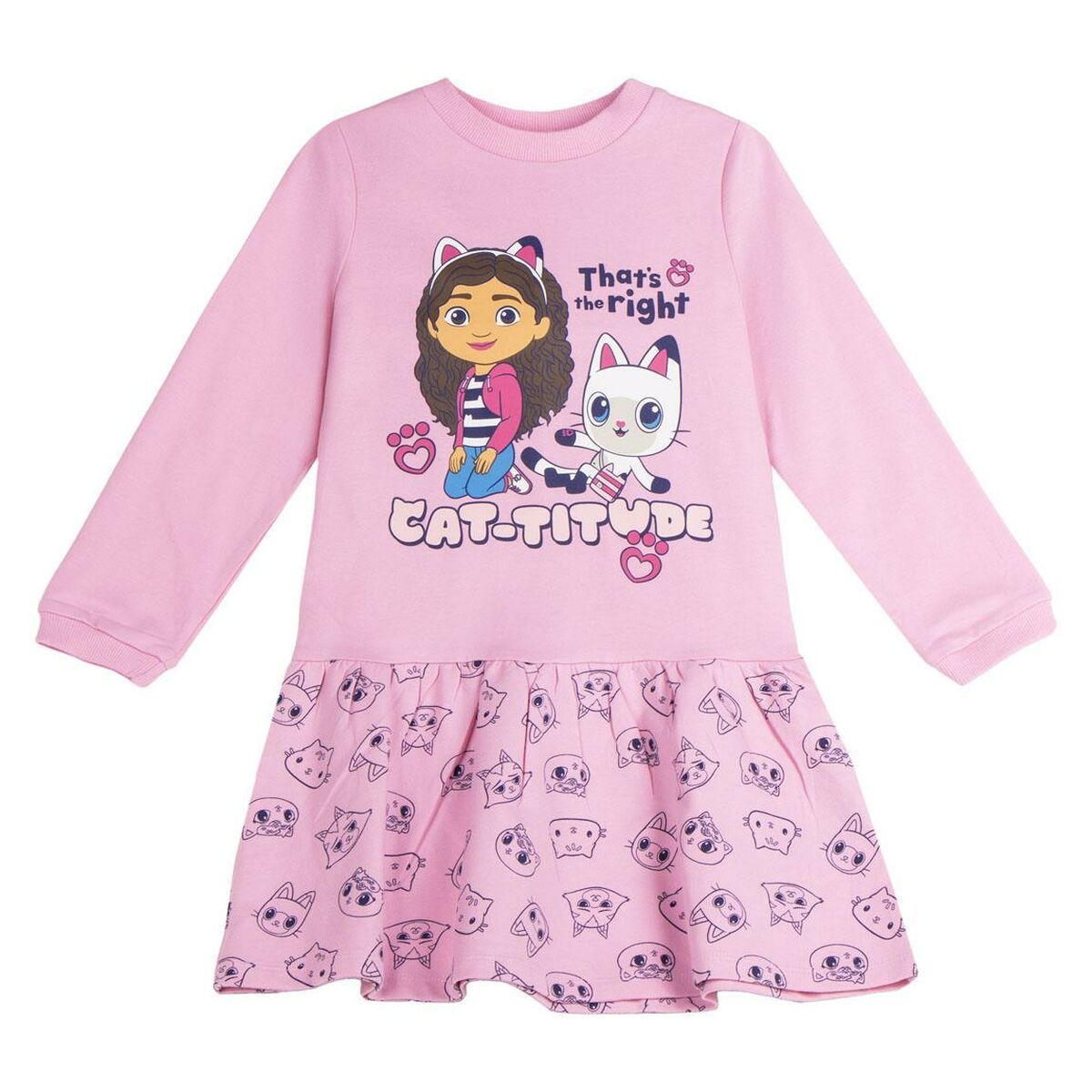 Vestido Gabby's Dollhouse Rosa