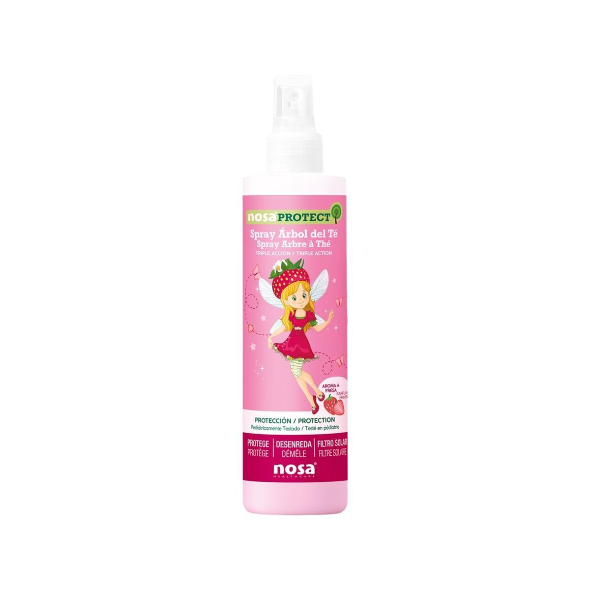 Acondicionador Desenredante para Niños Nosa Healthcare PROTECT 250 ml Fresa Árbol de té