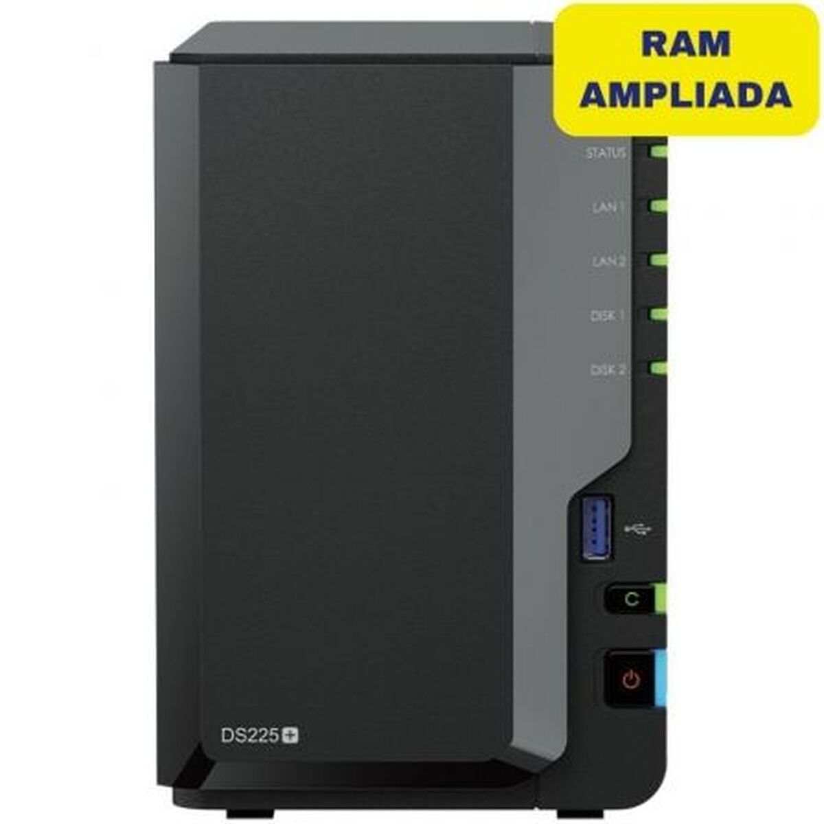 Almacenamiento en Red NAS Synology DS225+/6G Negro