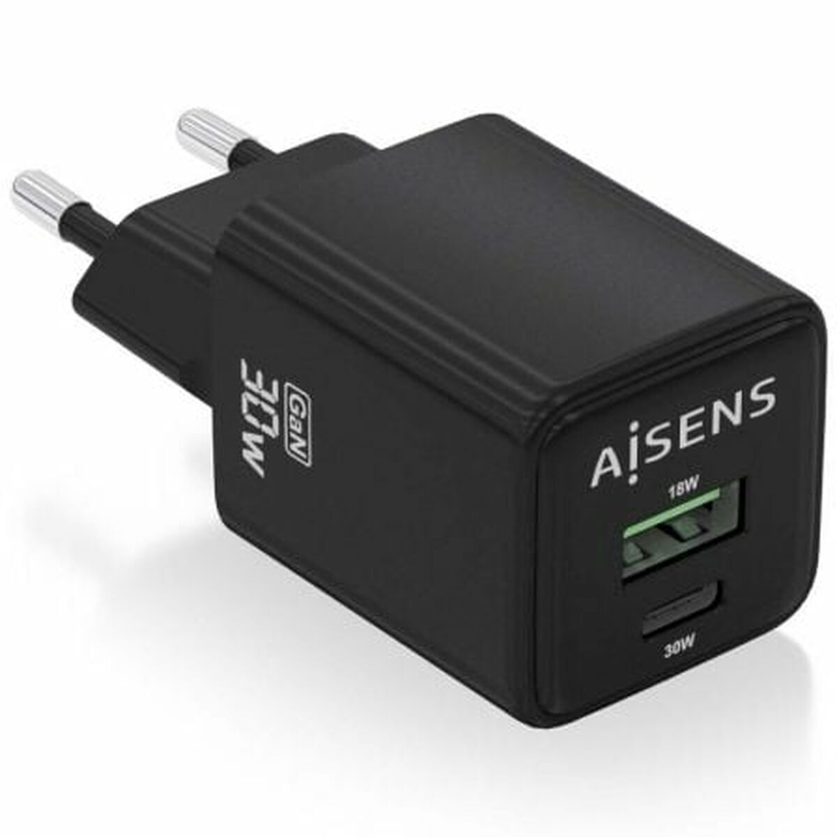 Cargador de Pared Aisens ASCH-30W2P038-BK Negro Multicolor 33 W