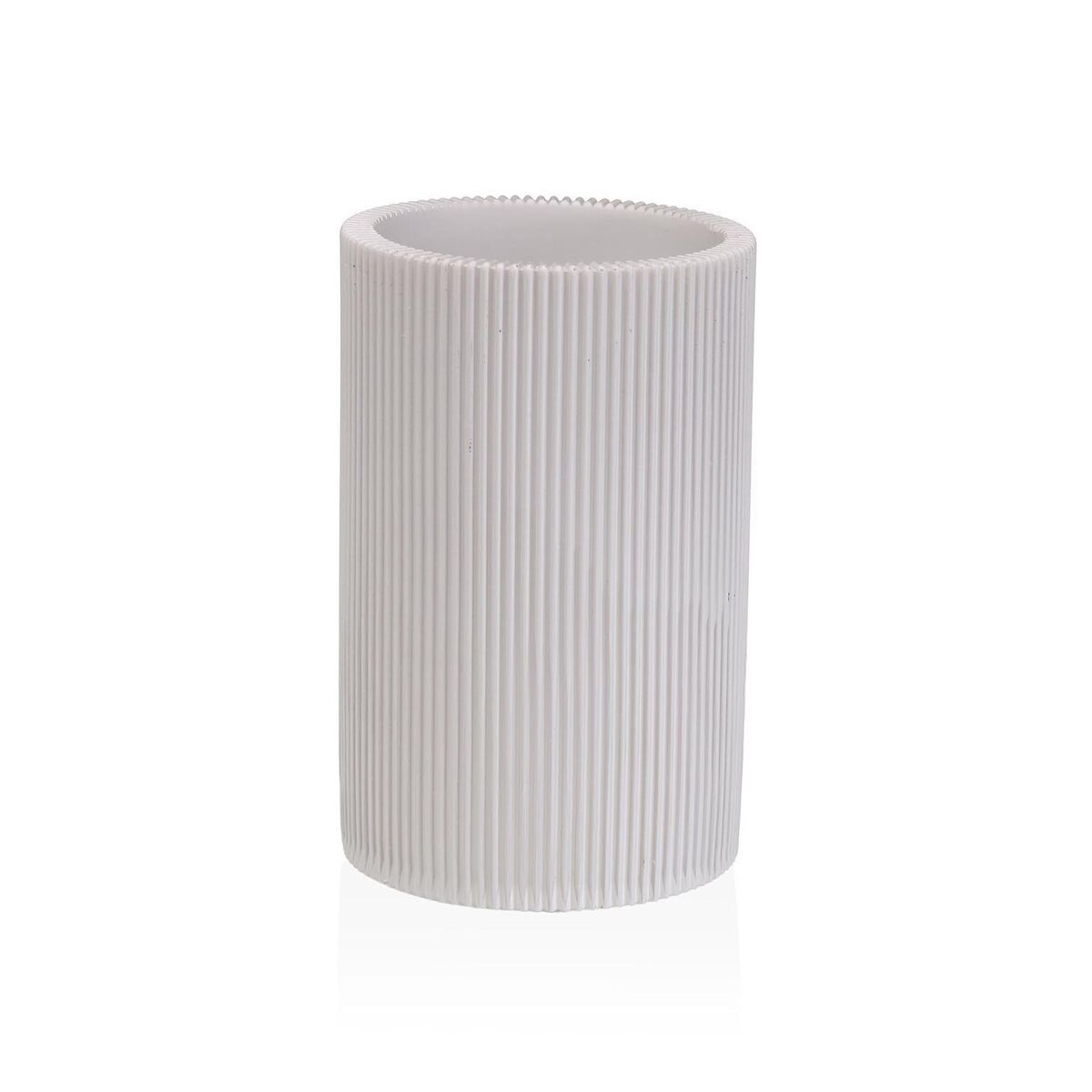 Portacepillos de Dientes Versa Blanco Resina 7,5 x 11,5 x 7,5 cm