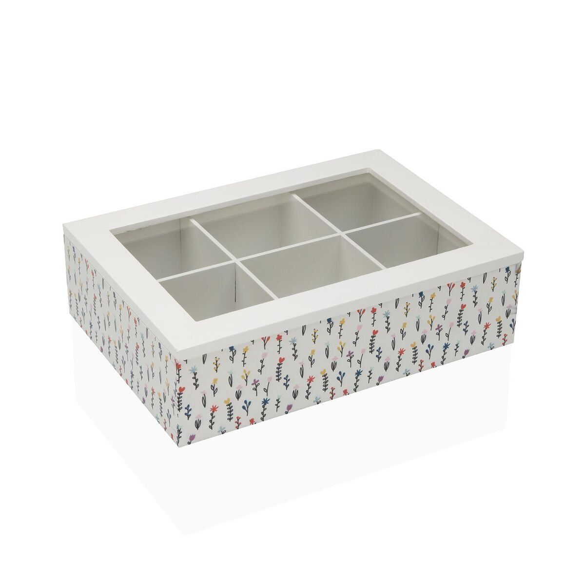 Caja para Infusiones Versa BLUME Madera 17 x 7 x 24 cm