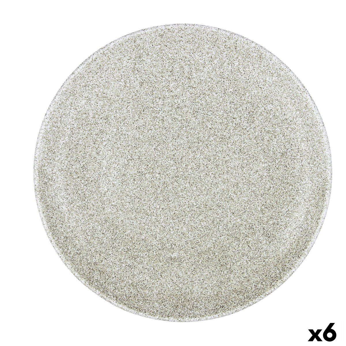 Plato para Pizza Bidasoa Element Hydrozero Beige Cerámica Ø 30 cm (6 Unidades)