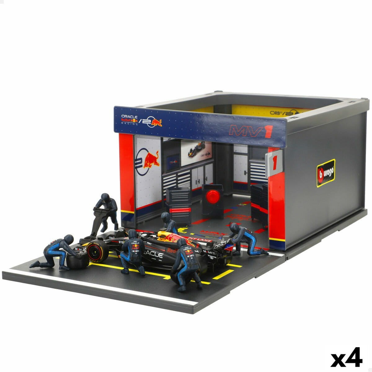 Coche de carreras Red Bull BURAGO (4 Unidades)