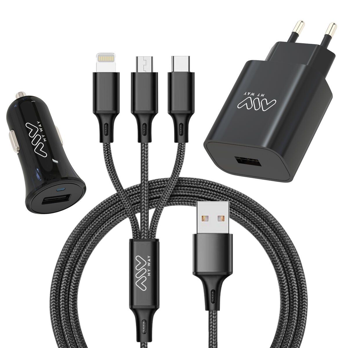 Cargador de Coche Myway Negro