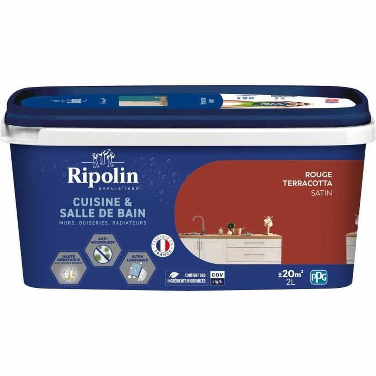 Pintura Ripolin rouge 2 L