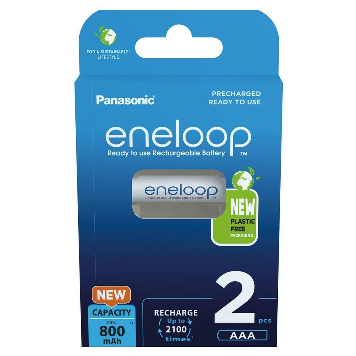 Pilas Recargables Panasonic BK-4MCDE/2CP