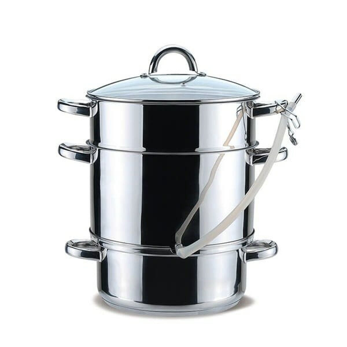 Vaporera con Cacerola Feel Maestro MR-1030 Metal Silicona Acero Inoxidable Vidrio templado Ø 26 cm 8 L 4,5 L