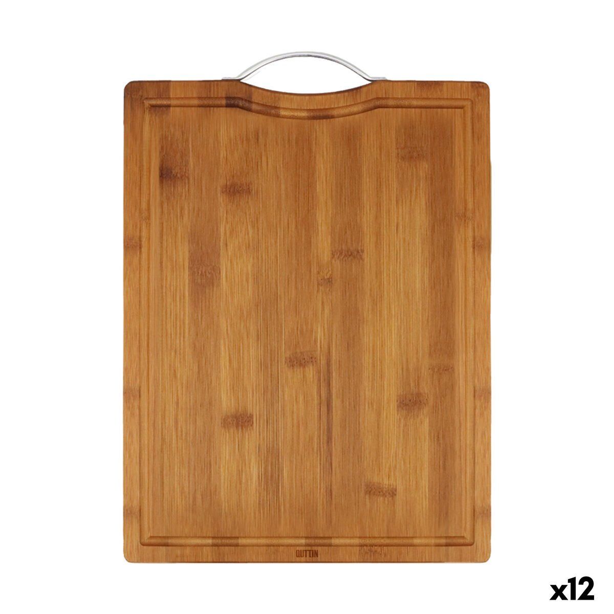 Tabla de cortar Quttin Marrón oscuro 39,5 x 30 x 1,5 cm (12 Unidades)