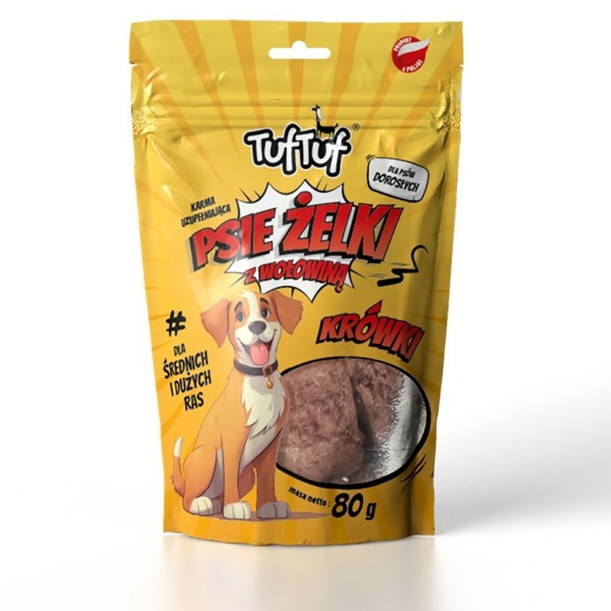 Snack para Perros Tuftuf Carne de vacuno 80 g