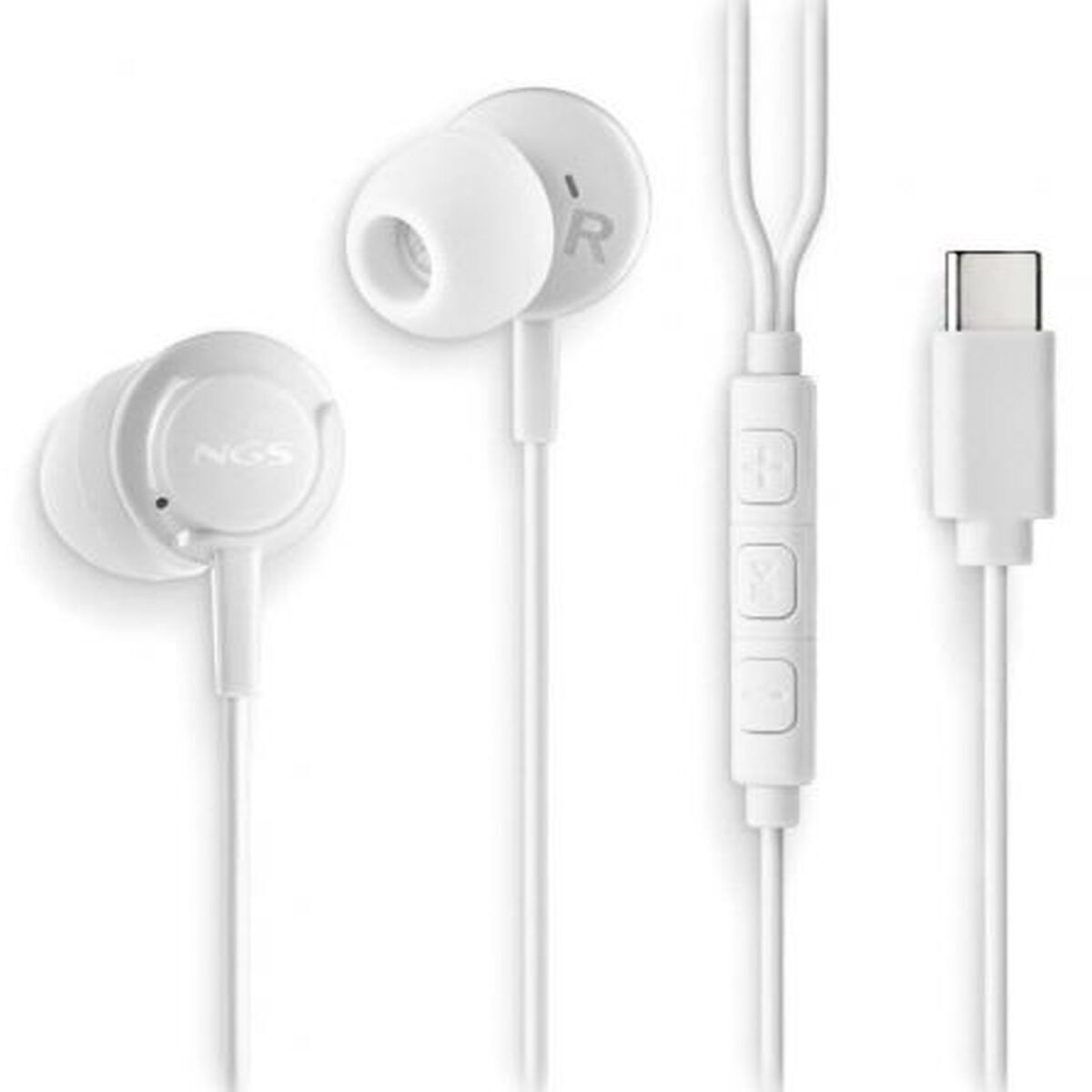 Auriculares NGS CROSSSTEPWHITE Blanco