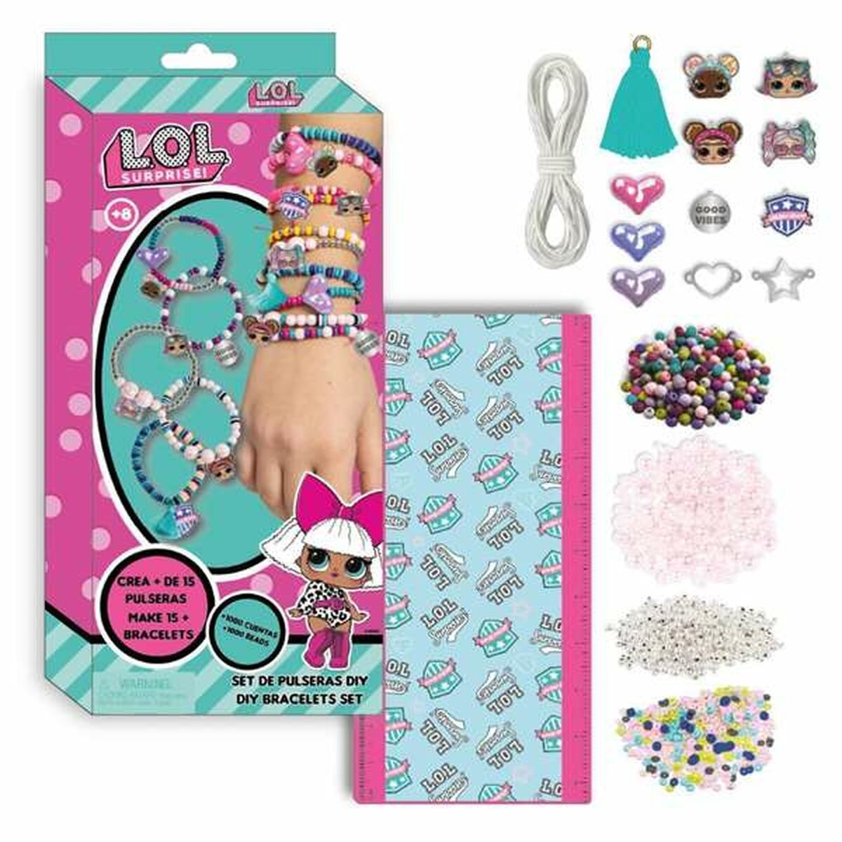 Kit Creación de Pulseras y Collares LOL Surprise! 13 x 28,5 x 4 cm