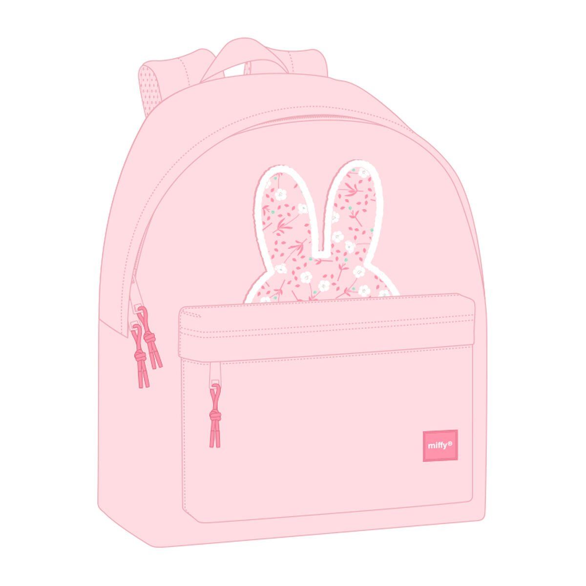Mochila Miffy Flores 33 x 42 x 15 cm