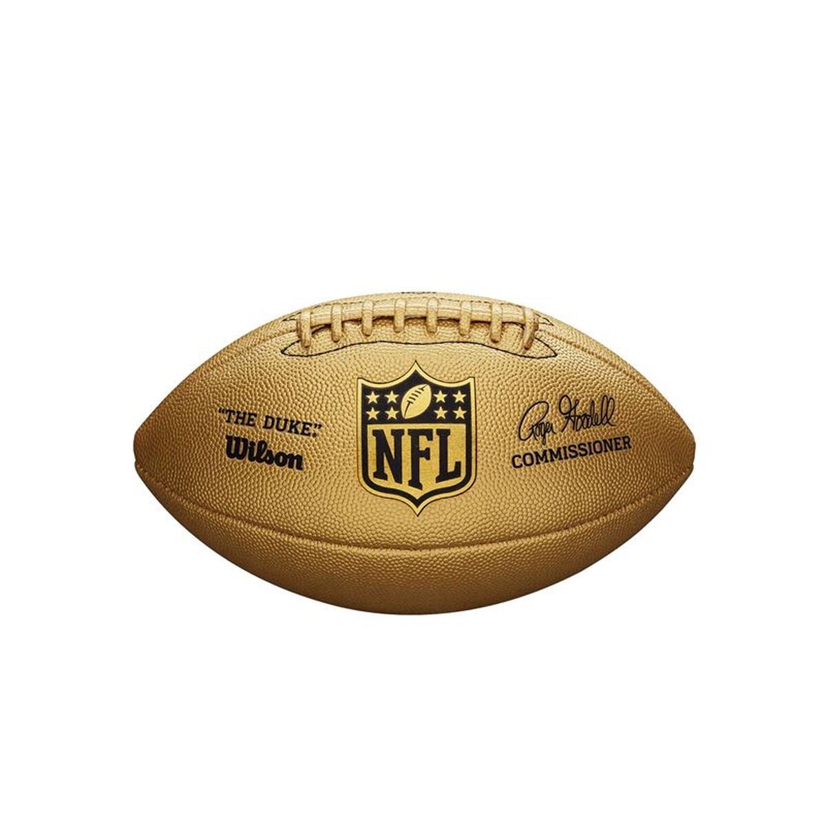 Balón de Rugby Wilson The Duke Metallic Edition YL Dorado