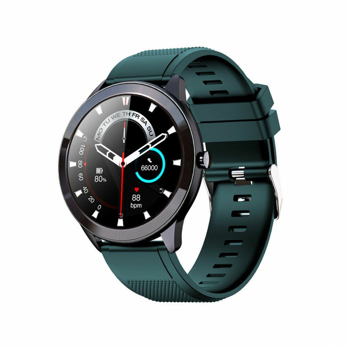 Smartwatch LEOTEC LESW32V Negro Verde 1,28" 200 mAh
