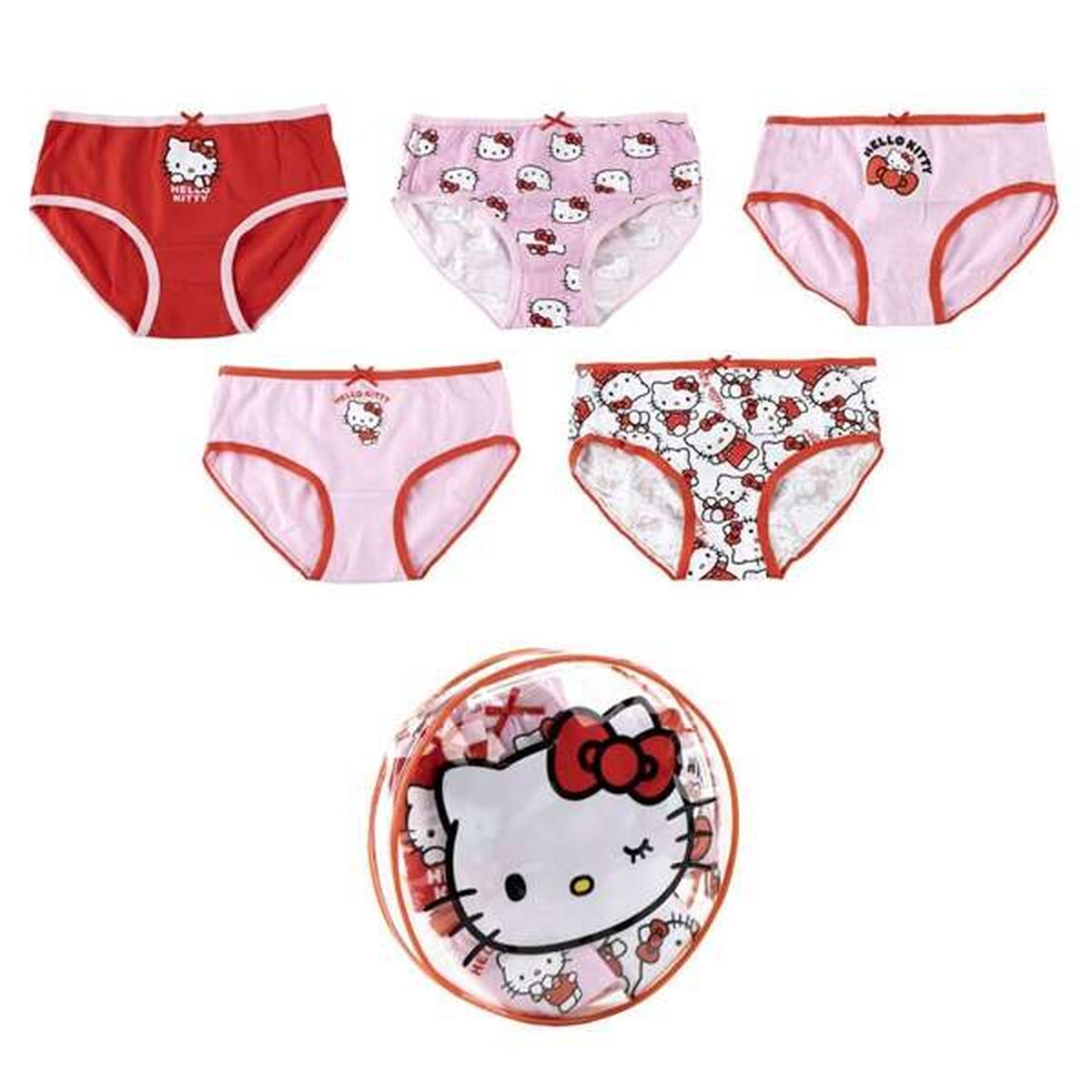 Pack de Braguitas para Niña Hello Kitty Multicolor