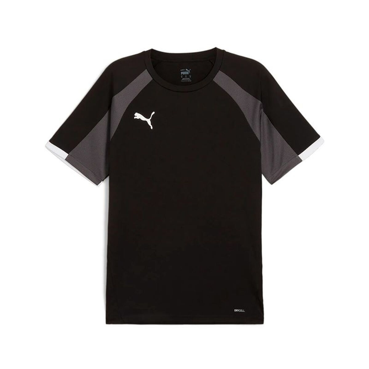 Camiseta de Fútbol de Manga Corta Hombre Puma Individual liga Negro
