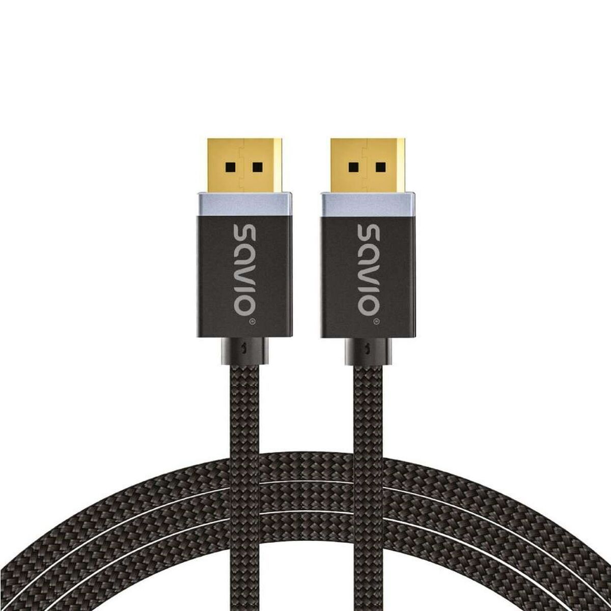 Cable DisplayPort Savio CL-165 Negro 1 m