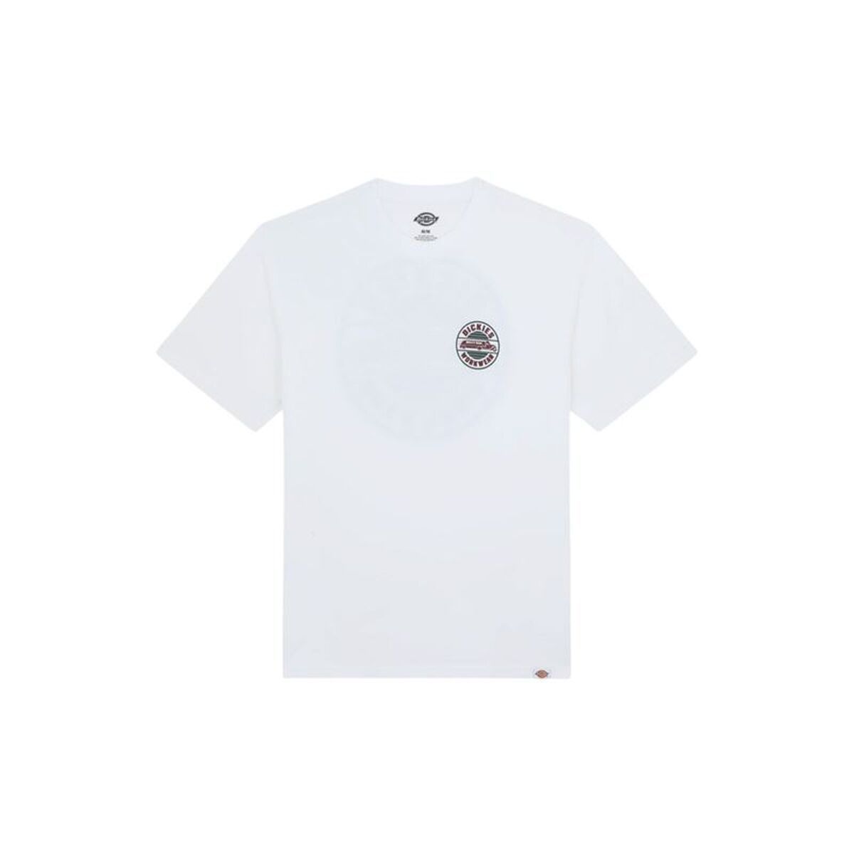 Camiseta de Manga Corta Hombre Dickies Circle Ss Blanco