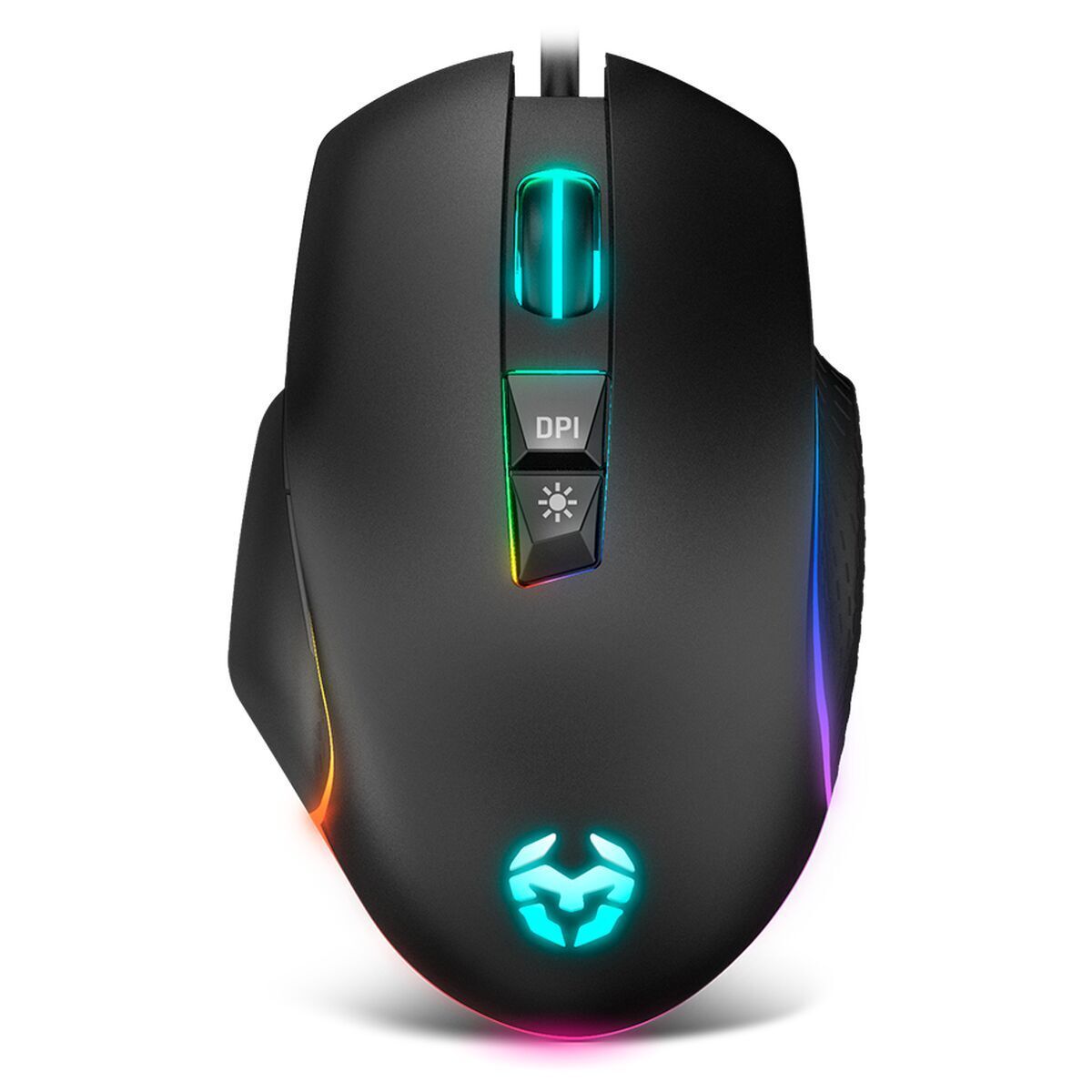 Ratón Gaming con LED Krom Keos 6400 dpi Negro