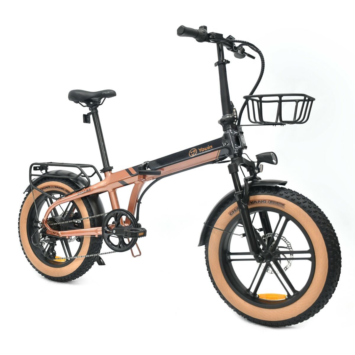 Bicicleta Eléctrica Youin BK1650 DALLAS Negro Café 250 W 20"