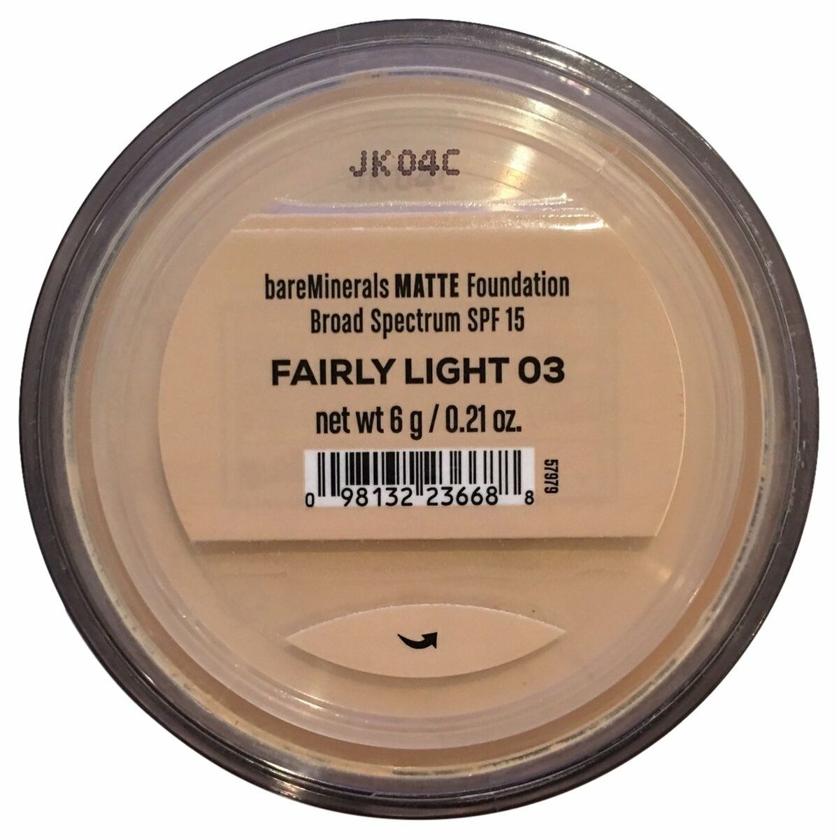 Fondo de Maquillaje Shine Inline Matte Nº 03-Fairly Light Spf 15 6 g
