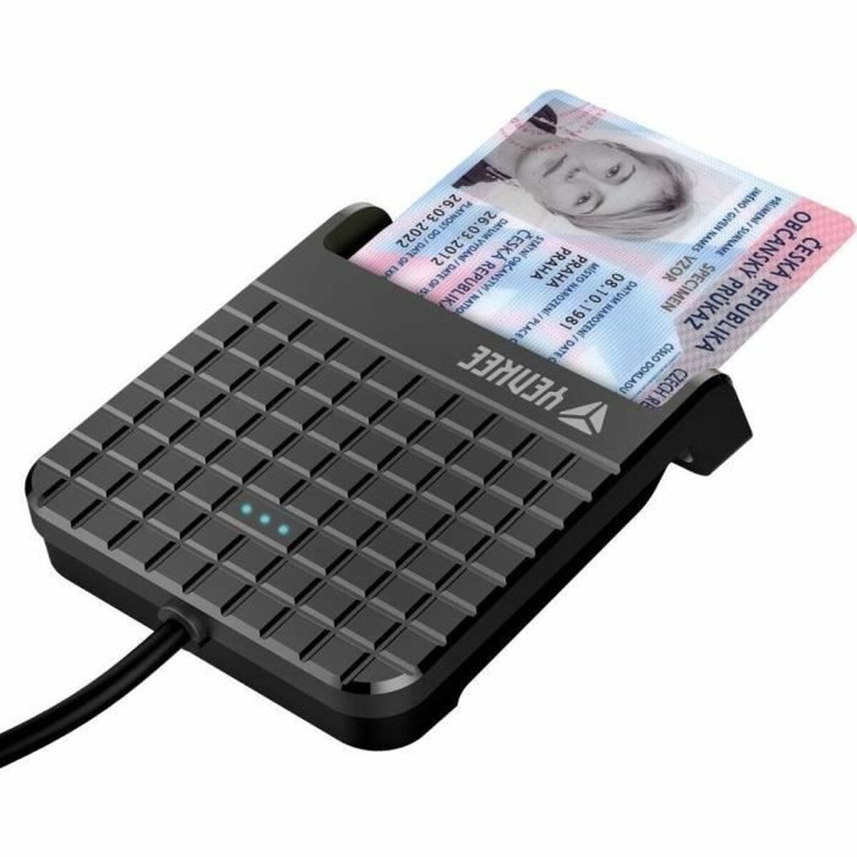 Lector de Tarjetas Externo Yenkee YCR 101 Negro